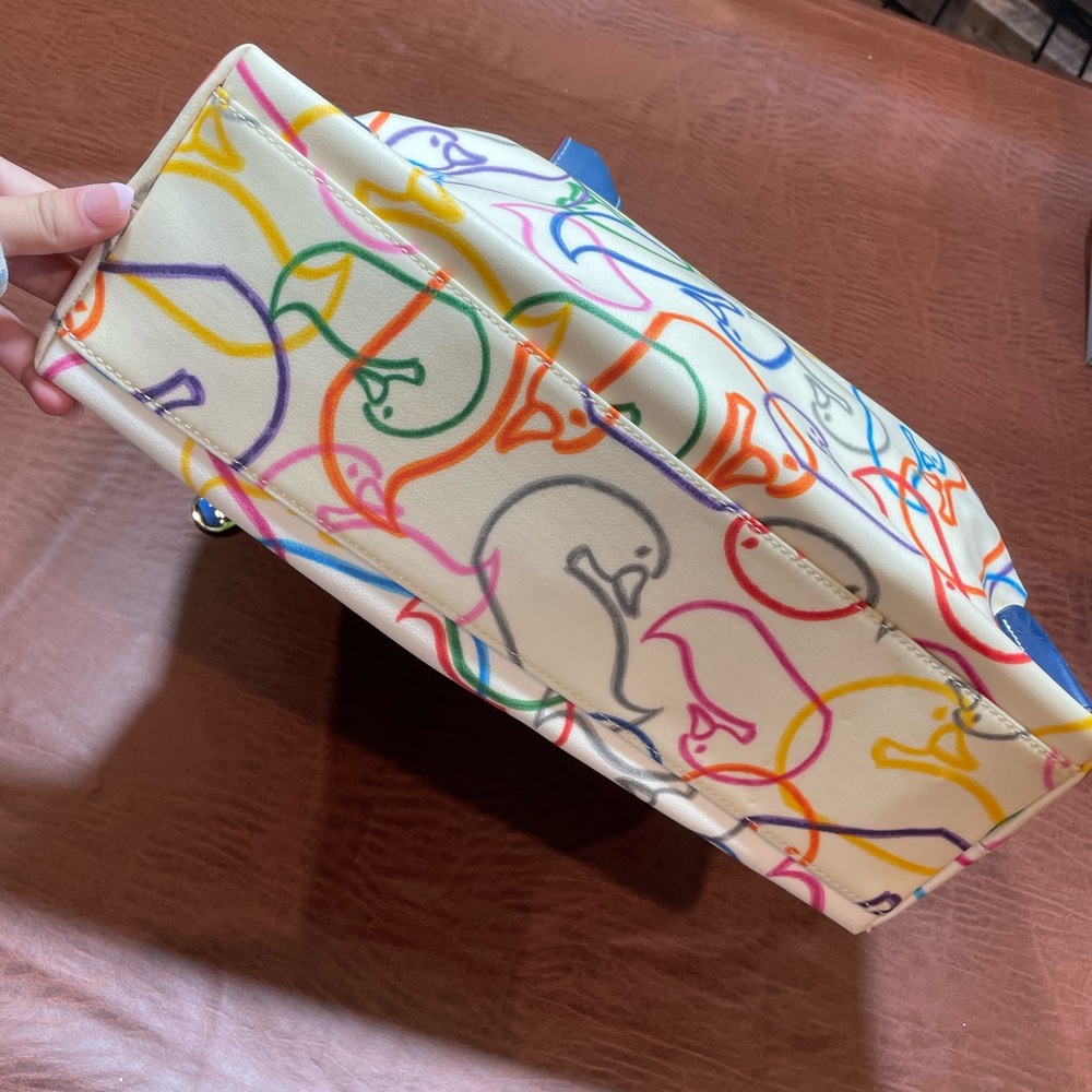 Dooney & Bourke Colorful Duck Print Tote - Picture 3 of 7